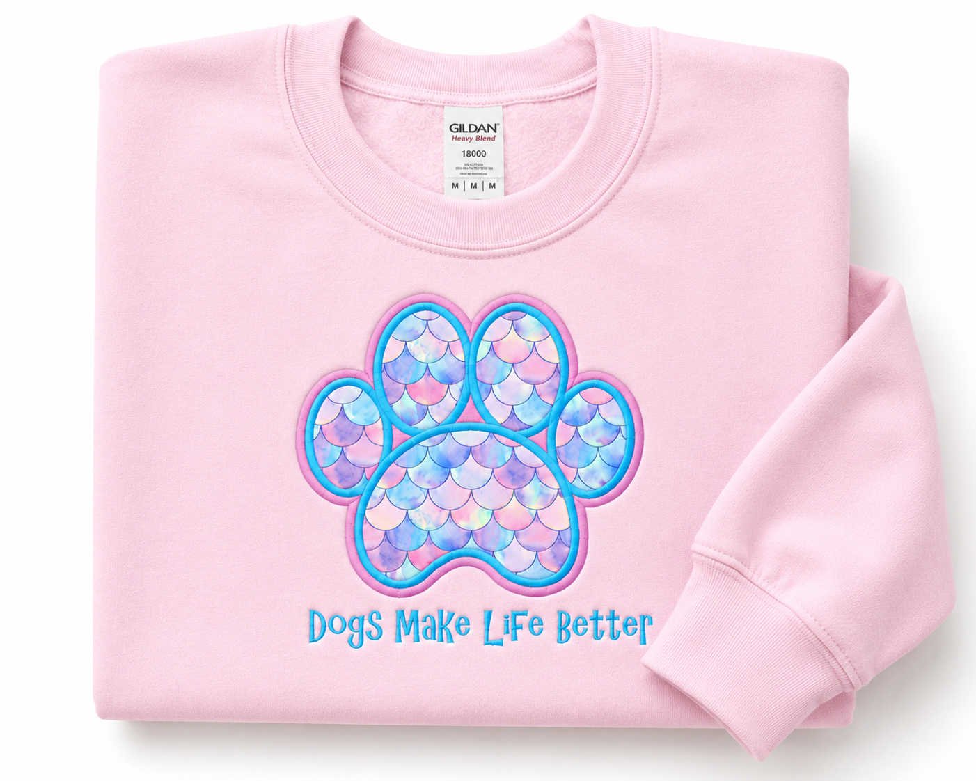 Mermaid Paw Dogs Make Life Better Crewneck Crazy Petpeople