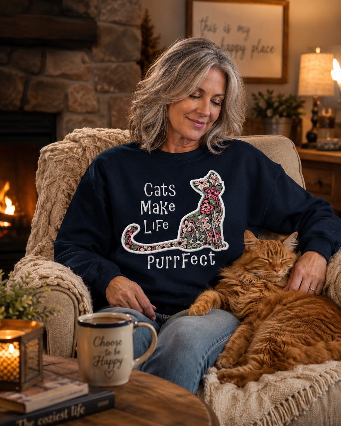 Cats Make Life Purrfect Hoodie Cat Lover hoodie sweatshirt