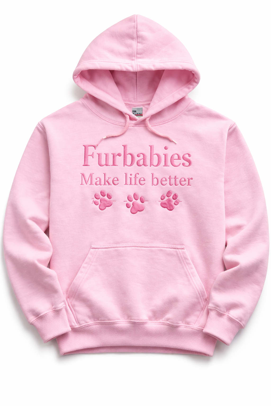 Furbabies Embroidered Hoodie- Furbabies Make Life Better