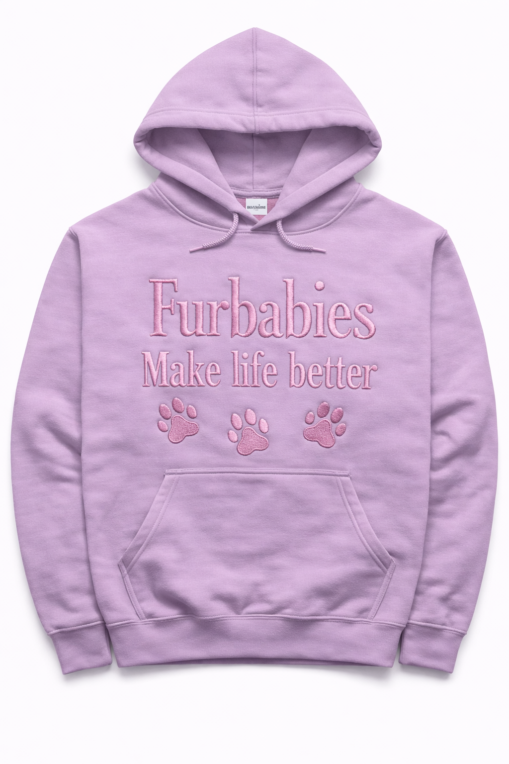 Furbabies Embroidered Hoodie- Furbabies Make Life Better